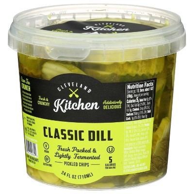 Cleveland Kitchen Classic Dill Pickle Chips - 24oz