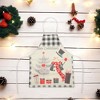 Unique Bargains Christmas Aprons Linen Beige White Black Red Gray 21.65"x26.77" 1 Pcs - 2 of 4
