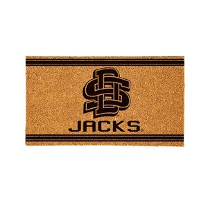 Evergreen South Dakota State University Logo Turf Mat, Brown- 28 x 16 Inches Indoor Outdoor Doormat - 1 of 4