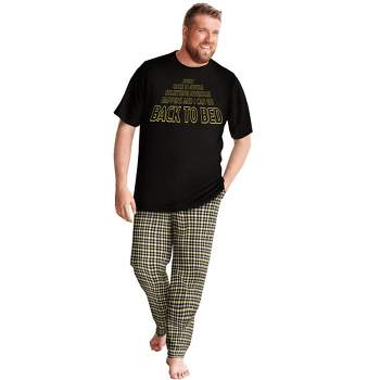 KingSize Men's Big & Tall Lightweight Cotton Novelty PJ Set Pajamas