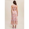 Women's Floral Bubble Textured Two-piece Style Maxi Dress - Listicle - 3 of 3