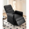 Electric Recliner Chair for Adults with Remote Control and Side Pockets, PU Leather Recliners Home Seating - 2 of 4