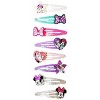 Disney Minnie 8-Pack Snap Hair Clips for Girls  –  Minnie Mouse Multicolor hair accessories  – Ages 3+ - 4 of 4