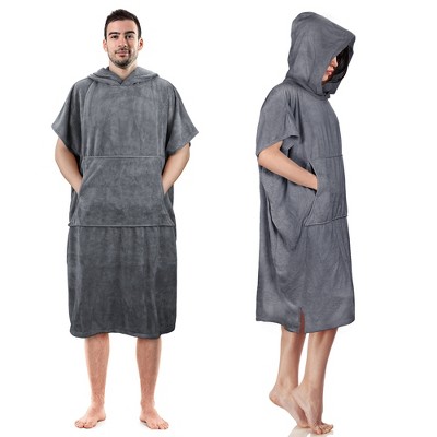 Tirrinia Oversized Wearable Beach Towel with Hood and Pockets, Surf Beach Changing Towel for Women Men