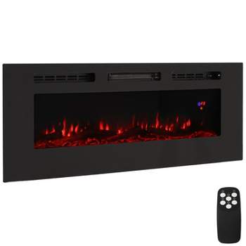 Sunnydaze Indoor Wall-Mounted or Recesssed Installation Electric Fireplace