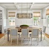 ALOADECOR 7-Light Luxury Stainless Steel Dining Room Tiered Chandelier with Smoked Crystal Accents - 3 of 4