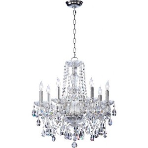 Quorum Lighting Katrina 8-Light Chandelier, Chrome, 8 Blades, 23 Width, 23 Height - 1 of 1