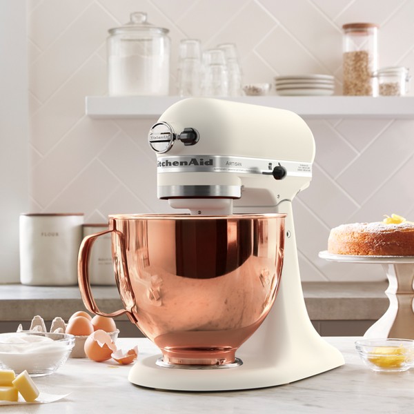 Batidora de pedestal KitchenAid 5qt 10 velocidades con tazón de cobre Fresh Linen - Hearth & Hand™ with Magnolia: Metal, 325W, 22.8 lbs 3