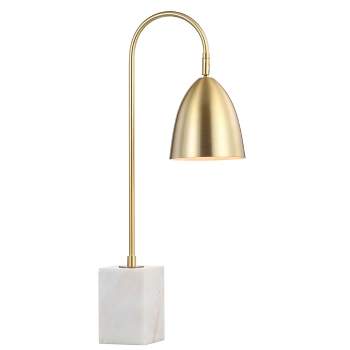 26" Metal Ana Arched Table Lamp (Includes LED Light Bulb) Gold - JONATHAN Y