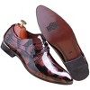 Santimon Men's Floral Printed Patent Leather Lace-Up Dress Oxford Shoes - 4 of 4