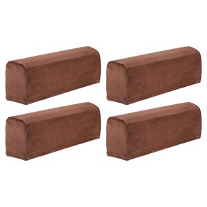 Unique Bargains Stretch Soft Polyester Fiber Sofa Couch Armchair Slipcovers 4 Pcs - 1 of 4