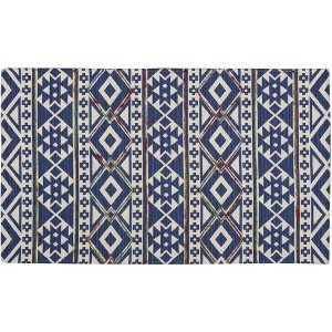 Nourison Canton Geometric Indoor Mat - Blue 2'3" x 3'9" - 1 of 4