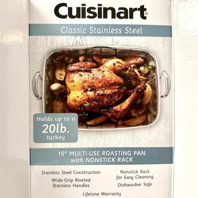 Cuisinart Ovenware Classic Collection 17 by 13 Inch Roaster w/ Removable  Rack on eBid United States