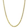 Black Bow Jewelry 4.6mm 10k Yellow Gold Flat Beveled Curb Chain Necklace - 3 of 4