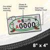 MaseiKar Kameyama City A0000 Rare Collectible Japanese License Plate Set - Retro Car Accessories - 3 of 4