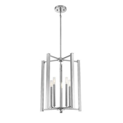 Benson Matte Black 5-Light Adjustable Pendant