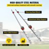 VEVOR Linear Rail HSR15-1500mm, 2pcs Linear Guideway Rail, 4X Square Type Carriage Bearing Blocks, Linear Rail Support for 15mm Slotted Bearings - 4 of 4