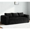 3-Seater Corduroy Boneless Sofa with Memory Foam, Comfy Deep Seat, and No Assembly - 3 of 4