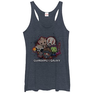Women's Marvel Guardians of the Galaxy Kawaii Racerback Tank Top - 1 of 3
