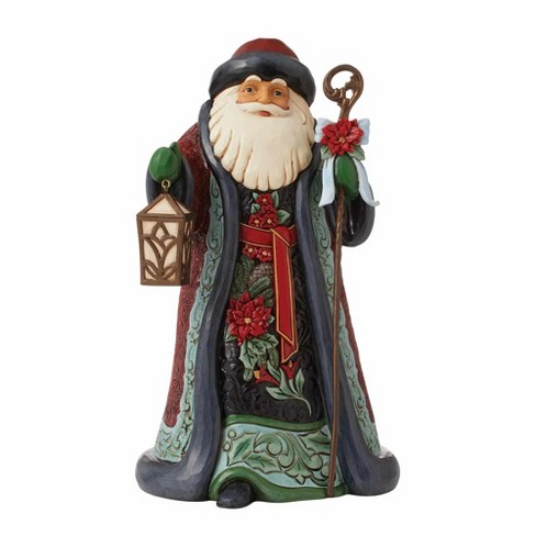 Jim Shore 10.0 Inch Father Christmas Holiday Manor Santa With Cane ...