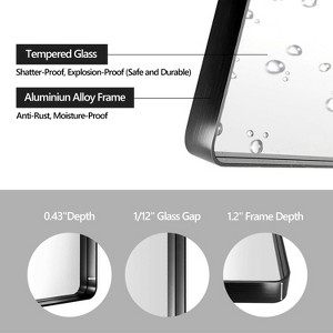 Cesicia Black Aluminium Frame Bathroom Vanity Mirror - 1 of 4