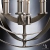 Urban Ambiance Luxury Luxe Industrial Chandelier,  18-3/8"H x 16"W,  Brushed Nickel Finish, UHP2323 - 4 of 4