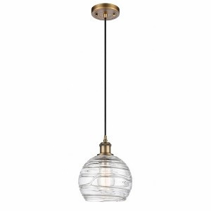 Ballston - 1 Light Athens Deco Swirl Mini Pendant In IndustrialStyle-10 Inches Tall and 8 Inches Wide - 1 of 1