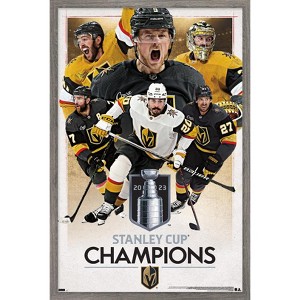Trends International NHL Vegas Golden Knights - 2023 Stanley Cup Champions Framed Wall Poster Prints - 1 of 4