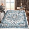 Large Washable Area Rug, Non-Slip Low-Pile Boho Vintage Carpet for Living Room, Bedroom, Office, Dining Room, Kitchen - 2 of 4