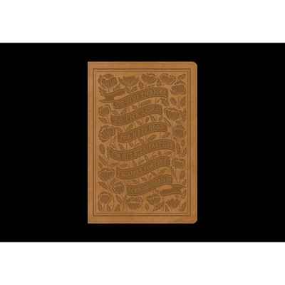 ESV Women's Study Bible (Trutone, Nubuck Caramel, 1 Chronicles 16:34 Design) - (Leather Bound)