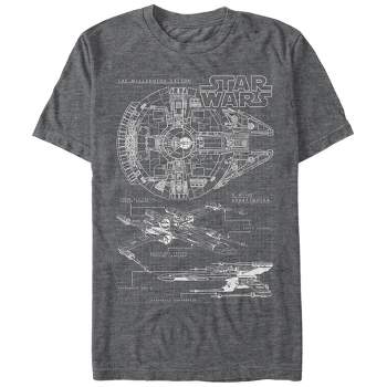 Men\'s Star Wars Fourth July Target X-wing Of T-shirt 