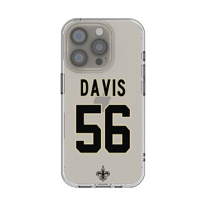 NFL New Orleans Saints Players Game Tactic Clear Cell Phone Case for Apple iPhone - 1 of 4