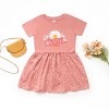 The Juniper Shop Summer Vibes Daisy Toddler Dress - 2T - Mauve Spot - 3 of 4