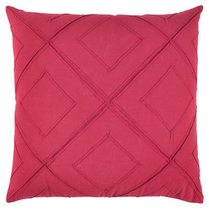 Rizzy Home Deconstructed Diamond Throw Pillow Pink
