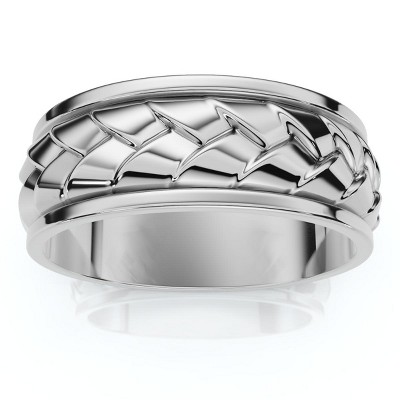 Pompeii3 7mm 14k Gold Men's Braided Design Wedding Band