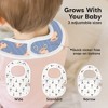 KeaBabies 8pk Organic Baby Bibs for Boy, Baby Drool Bib for Baby Boys and Girls, Newborn Teething Bibs - 4 of 4