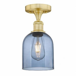 Bella - 1 Light Semi-Flush Mount In Industrial Style-9.63 Inches Tall and 5.5 Inches Wide - 1 of 1