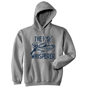 The Fish Whisperer Adult Hoodie Funny Fishing Lover Gift For Dad - Crazy Dog Hoodie - 1 of 4