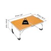 Unique Bargains Bed Sofa Foldable Laptop Table Portable Picnic Bed Tray Reading Working Desks 24 x 16.1 x 10.6 Inch 1Pc - 2 of 4