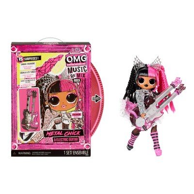 L.O.L. Surprise! OMG Remix Rock Metal Chick and Electric Guitar Fashion Doll