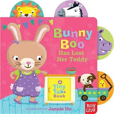 Bunny Boo Has Lost Her Teddy - (Tiny Tab) by  Nosy Crow (Board Book)