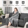 HOMLUX Flannel Heated Electric Throw Blanket: Lightweight, Machine Washable - 4 of 4