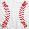 Maternity Baseball Laces Pregnancy T Shirt Novelty Sports Baby Bump Tee - Crazy Dog Maternity T Shirt - image 3 of 4