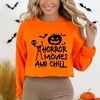 Simply Sage Market Women's Graphic Sweatshirt Horror Movies and Chill - 2 of 4
