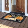Briarwood Lane Fall Doormat 30x18 Indoor Outdoor Checkered Pumpkins Autumn For Fall Doormat - 3 of 4