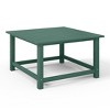 WestinTrends Malibu Low Outdoor HDPE Square Patio Coffee Table - 4 of 4