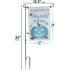 Halloween Teal Pumpkin Garden Flag - 12" x 18"- Outdoor Weatherproof Banner, Treat Candy Yard Lawn Signs (Pole Stakes Sold Separately) - 2 of 4