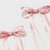 Valentine's Day Heart Hair Claw Clip and Hair Bow Set 3pc - A New Day™ Pink/Gold - 4 of 4