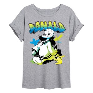 Women's - Disney - Donald Duck Oversized Graphic T-Shirt - 1 of 4