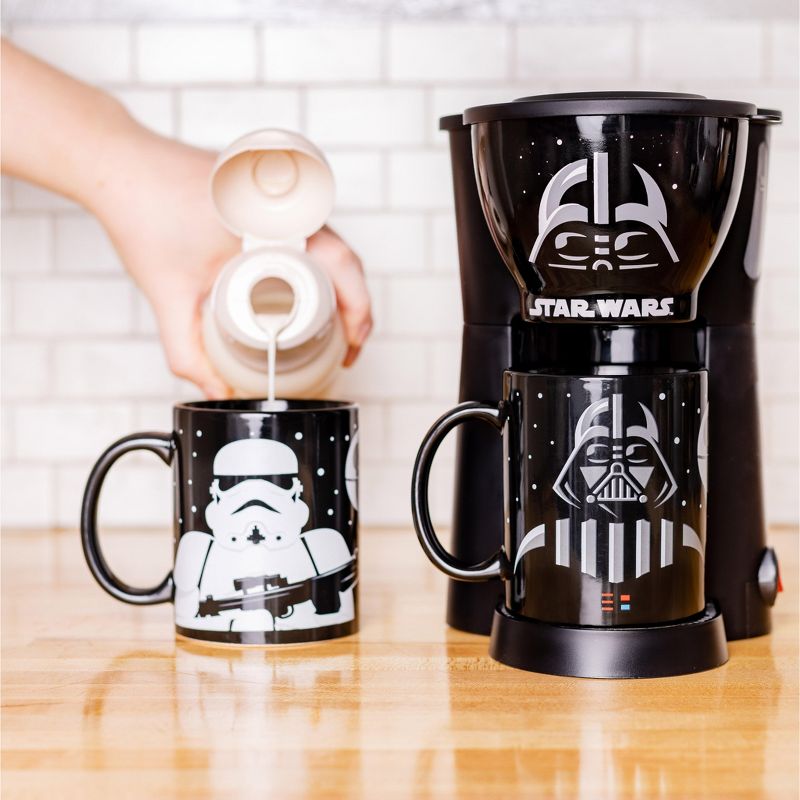 Uncanny Brands Darth Vader and Stormtrooper Single Cup Coffee Maker with Mug, 3 of 7